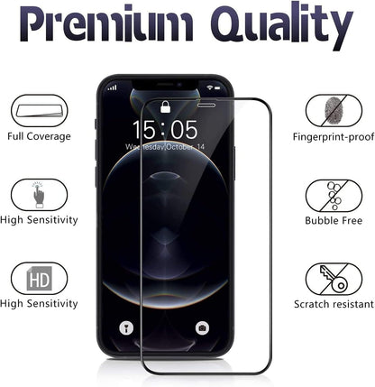 PROTECT  iphone 12 Pro Crystal Screen Protector, 9D, Tempered Glass, Clear, CIP12PTG