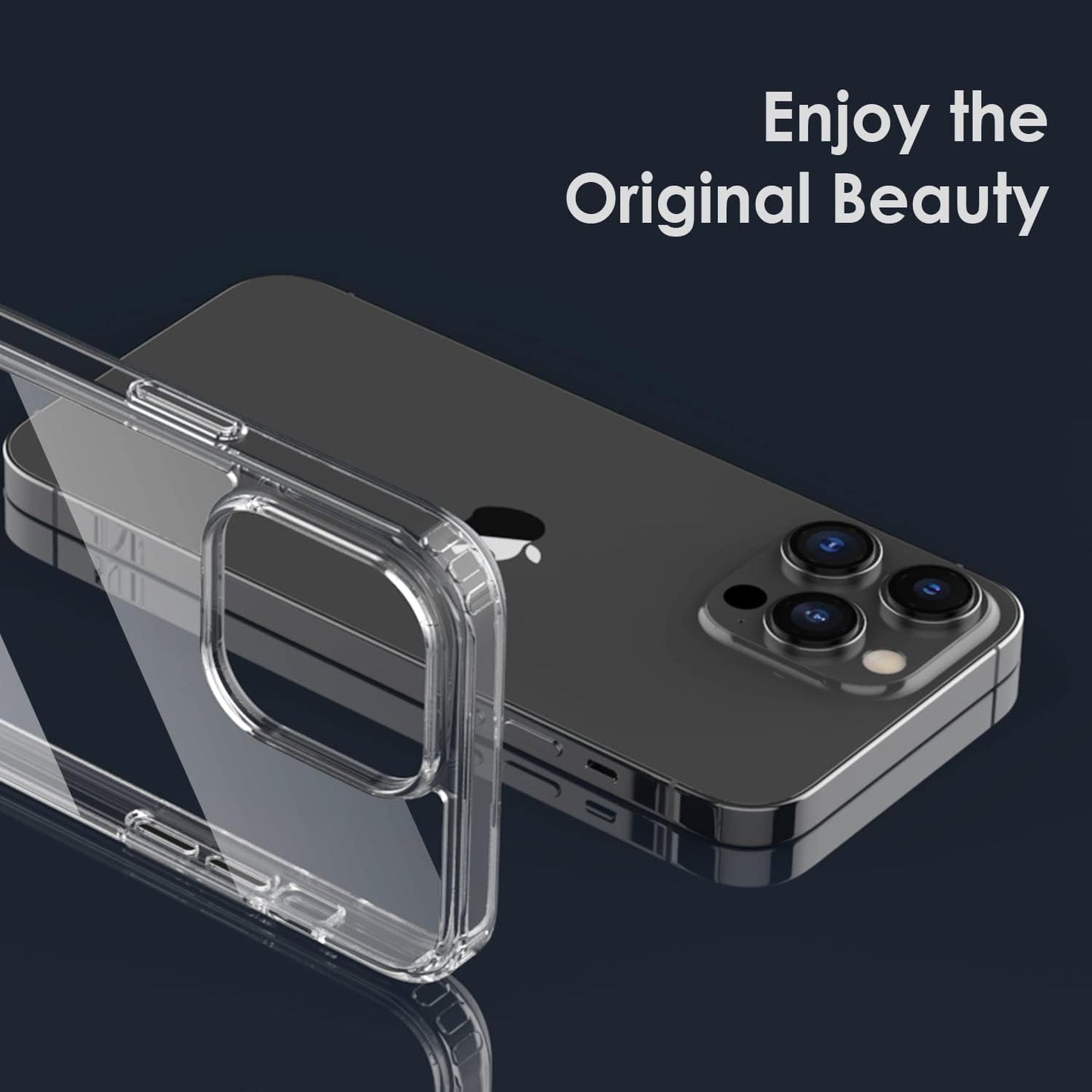 PROTECT  iPhone 14 Pro Max Lucid Phone Case, Anti Scratch, Bundle, Screen Protector included, Protective, Clear, LIP14PM
