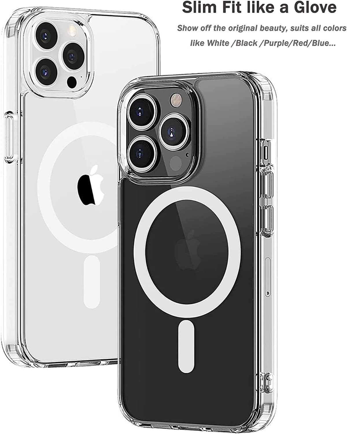 PROTECT  iPhone 14 Pro Magsafe Phone Case, Anti Scratch, Bundle, Screen Protector included, Protective, Clear, MSIP14P