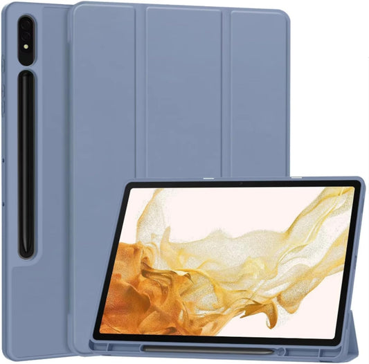 PROTECT  Samsung Tab S10 Plus Protective Tablet Cover, Silcon, Trifold Stand , Auto Wakeup Sleep, Pen Slot, Blue, PSTS10PBLU