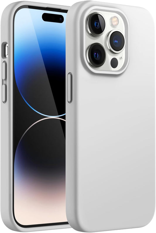 PROTECT  iPhone 15 Pro Silicon Phone Case, Magsafe, Protective, Anti Scratch, Platinum, SMIP15PPLT