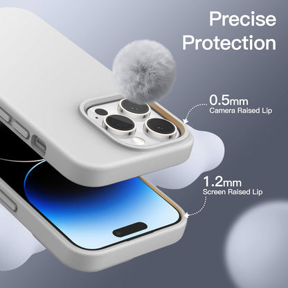 PROTECT  iPhone 15 Pro Silicon Phone Case, Magsafe, Protective, Anti Scratch, Platinum, SMIP15PPLT