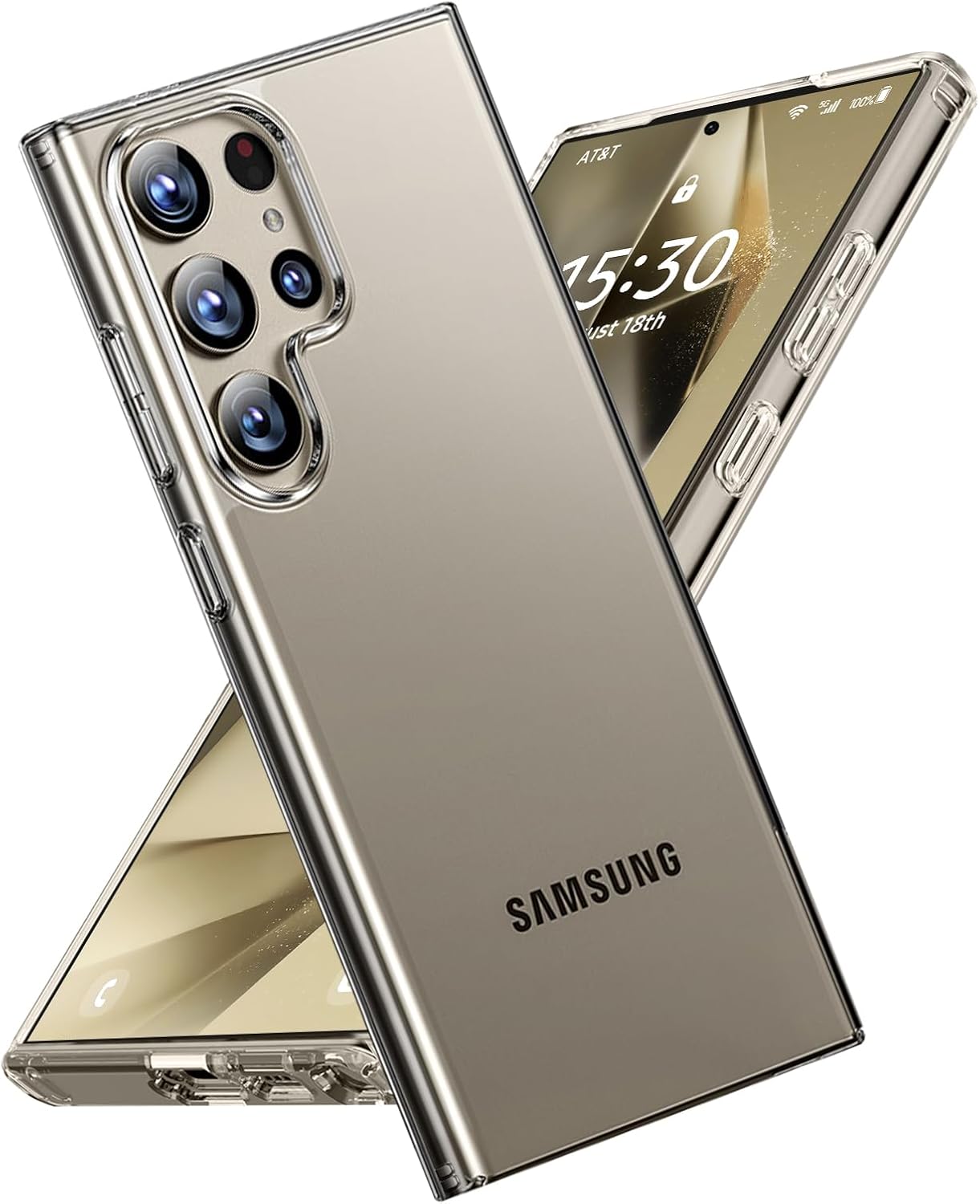 PROTECT  Samsung S24 Ultra Lucid Phone Case, Anti Scratch, Bundle, Screen Protector included, Protective, Clear, LSAMS24U