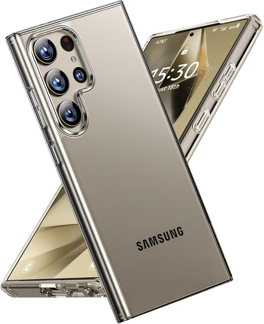 PROTECT  Samsung S24 Ultra Lucid Phone Case, Anti Scratch, Bundle, Screen Protector included, Protective, Clear, LSAMS24U