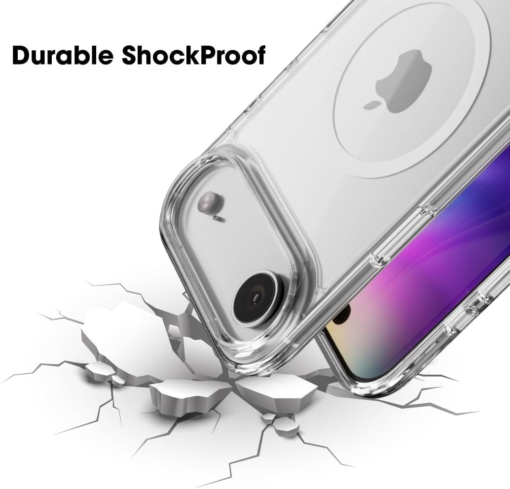 Blupebble Hybrid Mag Case 17 Pro Clear