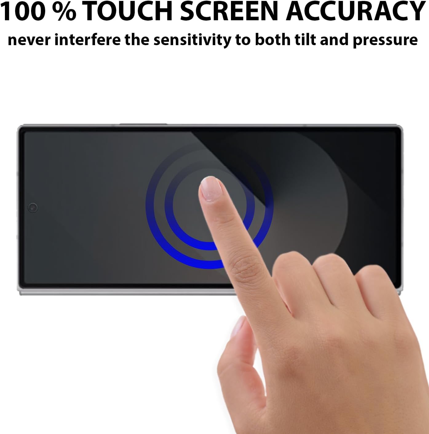 PROTECT  Samsung Z FOLD 6 Privacy Screen Protector,  9D Tempered Glass, Anti Scratch, Matte , Black, PZFLD6