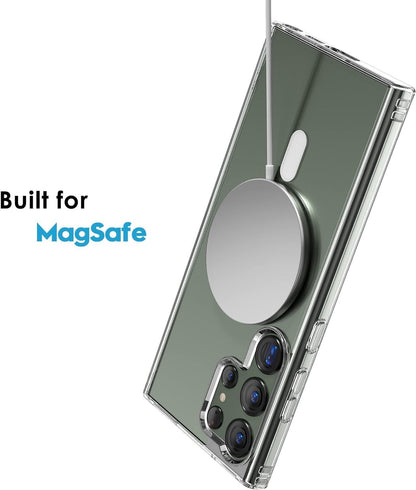 PROTECT  Samsung S24 Ultra Magnetic Phone Case, Anti Scratch, Bundle, Hydrogel Screen Protector Included, Protective, Clear, MSAMS24U