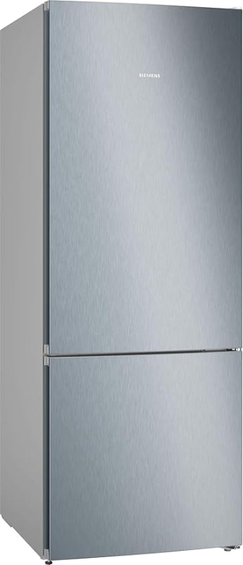 Siemens iQ300 Bottom Freezer Refrigerator, 483 L, Silver Inox, KG55NVLE0M