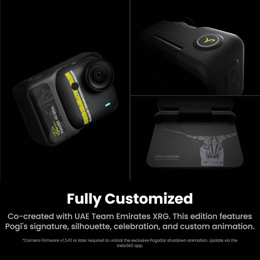 Insta360 GO Ultra Tadej Pogačar Edition – 4K Wearable Action Camera (Limited Edition)