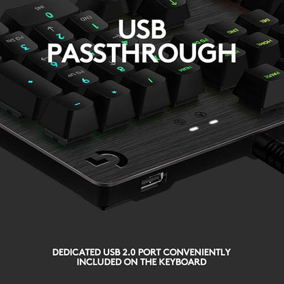 Logitech RGB Lightning Mechanical Gaming Keyboard, G512, Black