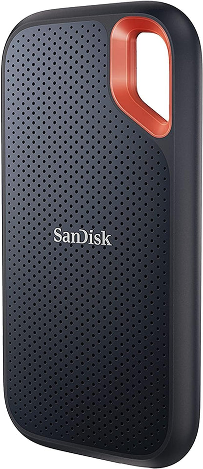 SanDisk Extreme Portable SSD — 8TB, 1050MB/s, USB-C 3.2 Gen 2, NVMe, IP65, AES-256 (Black)
