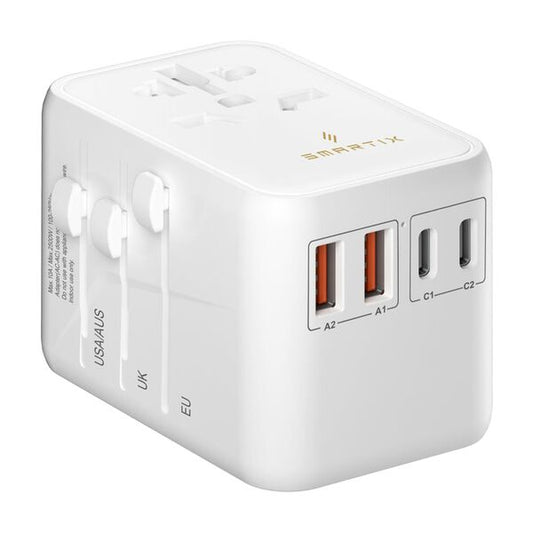 Smartix Premium International Travel Adaptor 65W White