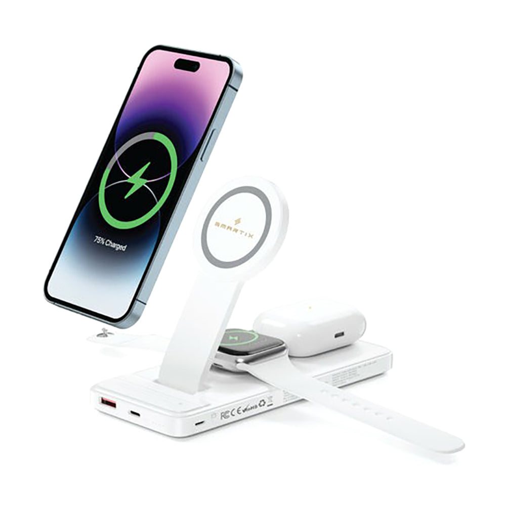 Smartix 5-in-1 Magnetic Power Bank Dock 20000mAh White