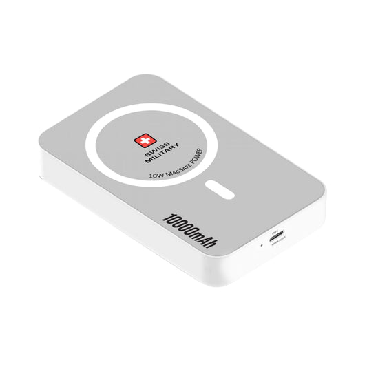 Swiss Military MagSafe Wireless Charging Power Bank 10000mAh White
