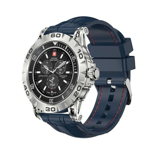 Swiss Military Smart Watch Silicon Strap Blue