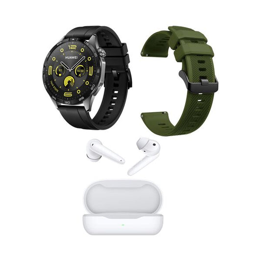 Huawei Watch GT4 46mm Phoinix Black + Freebuds SE + Green Strap