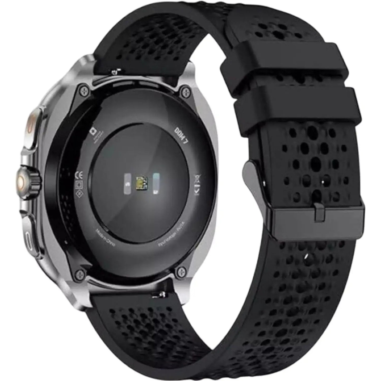 Swiss Military DOM7 Smartwatch Gun Metal Frame Bundle with Victor 6 Earbuds