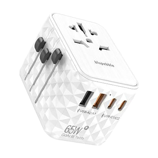Blupebble Passport 2.1 World Travel Adapter White