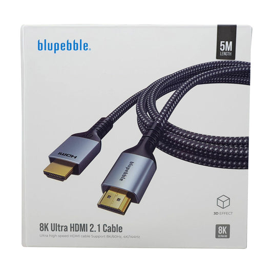 Blupebble 8K Ultra HDMI 2.1 Cable 5M Grey