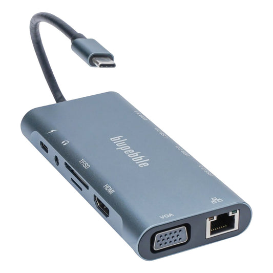 Blupebble C11 11-In-1 Aluminum Multiport Hub Grey