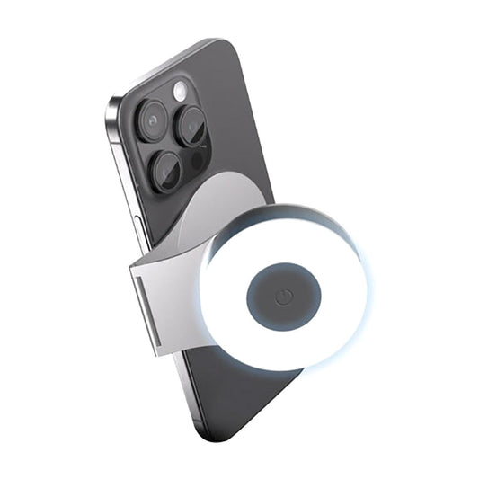 Blupebble Lumi Mag Magnetic Aluminum Alloy Stand With Led Light Grey