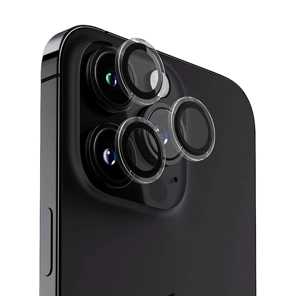 Blupebble Graphene Camera Lens Protector iPhone 15 Pro & Pro Max Black