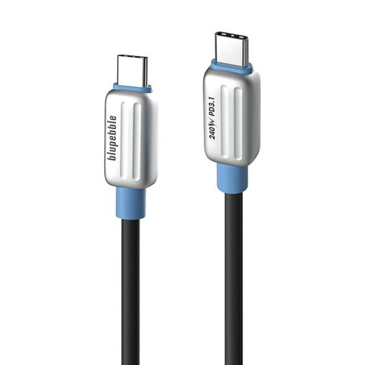 BluPebble PowerFlow High-Speed USB-C to USB-C Cable 2M Black