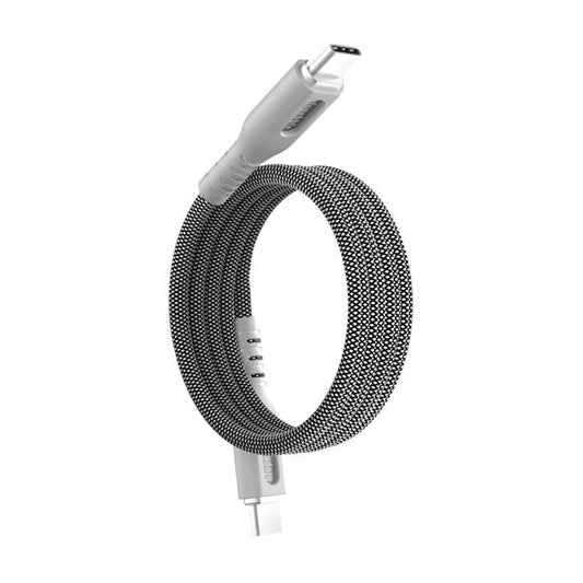 BluPebble PowerFlow Magnetic USB-C to USB-C Cable 1M Grey