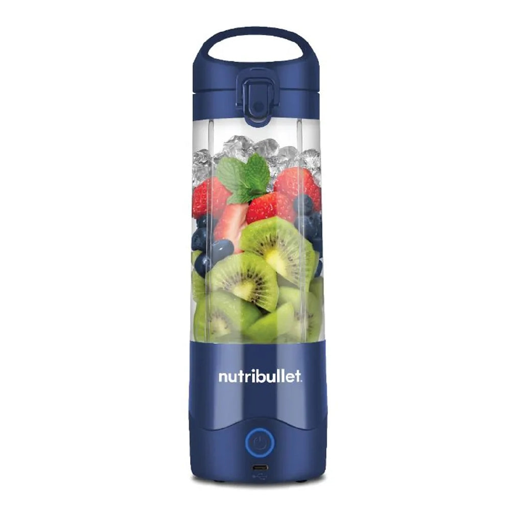 Nutribullet Portable Blender with Handled Sip Lid 475ml Navy Blue