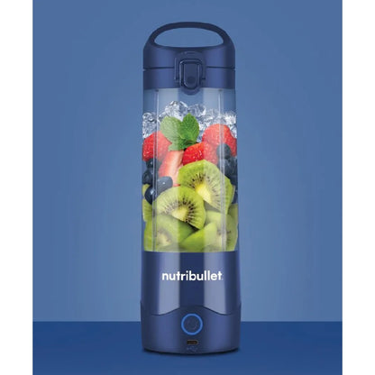 Nutribullet Portable Blender with Handled Sip Lid 475ml Navy Blue