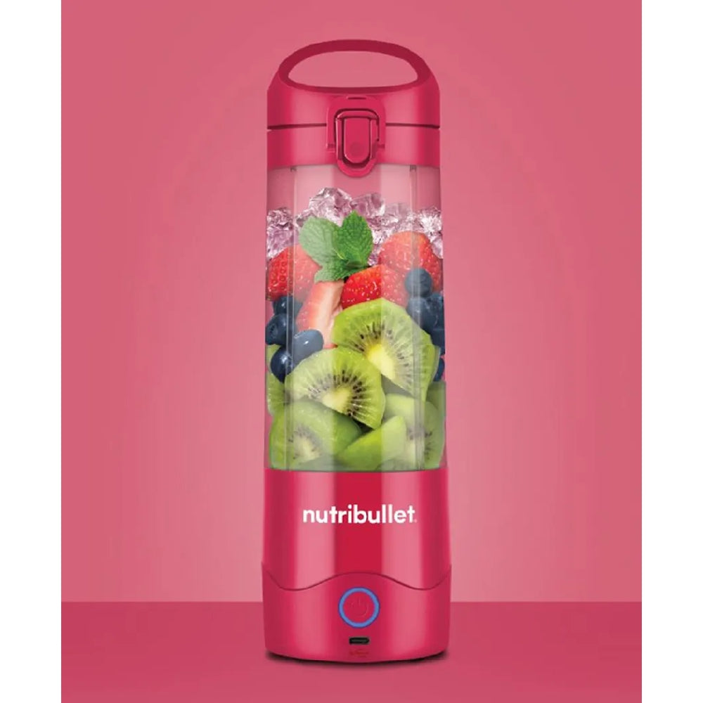 Nutribullet Portable Blender with Handled Sip Lid 475ml Magenta