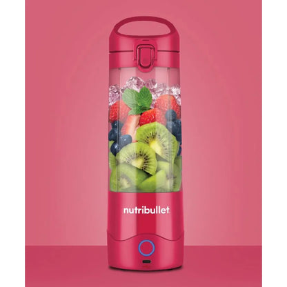 Nutribullet Portable Blender with Handled Sip Lid 475ml Magenta