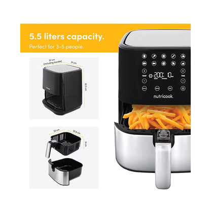 Nutribullet Rapid Air Fryer 5.5L Silver/Black