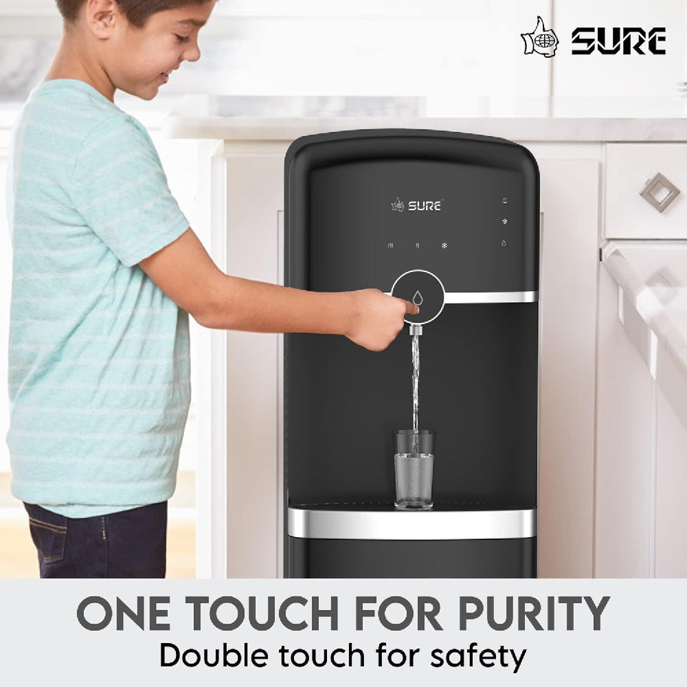 Sure Bottom Load Water Dispenser 6L Black BLK-SBL70