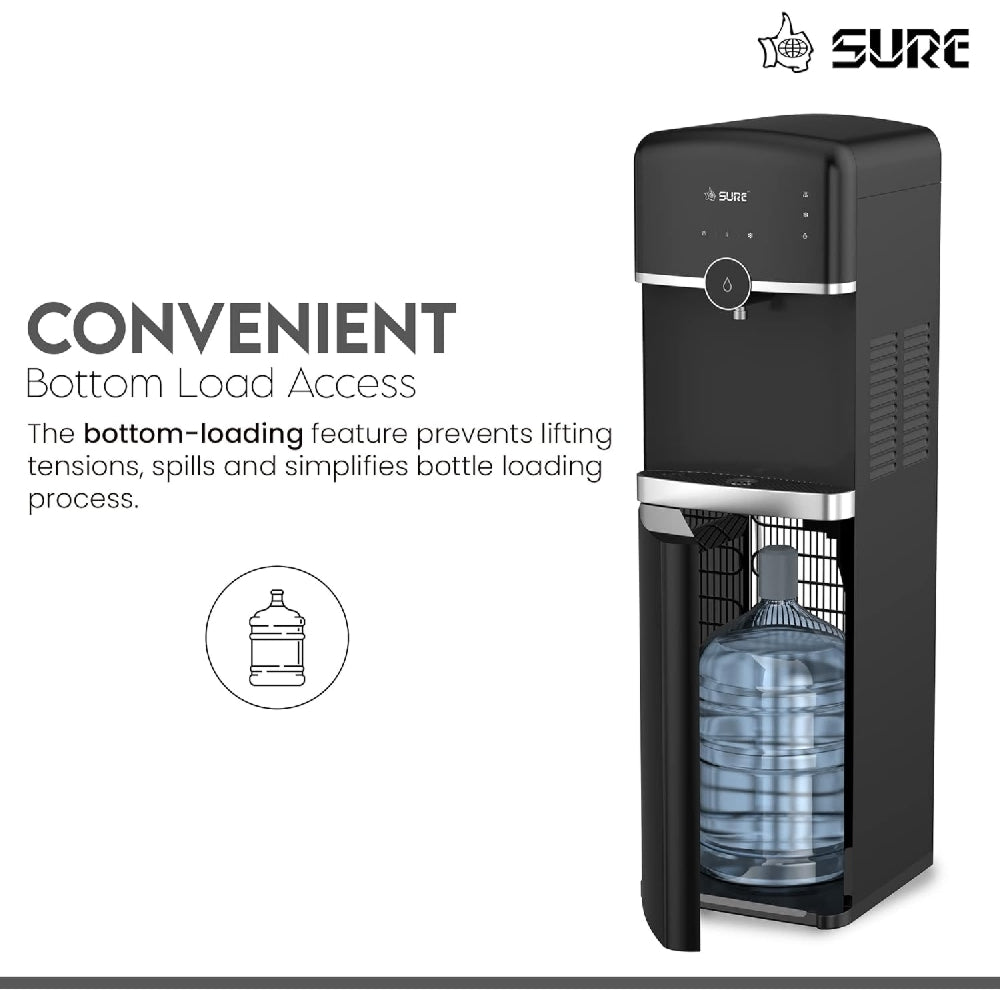 Sure Bottom Load Water Dispenser 6L Black BLK-SBL70