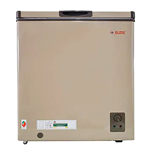 Sure Single Door Chest Freezer 155L Gold CF155A-S22GW