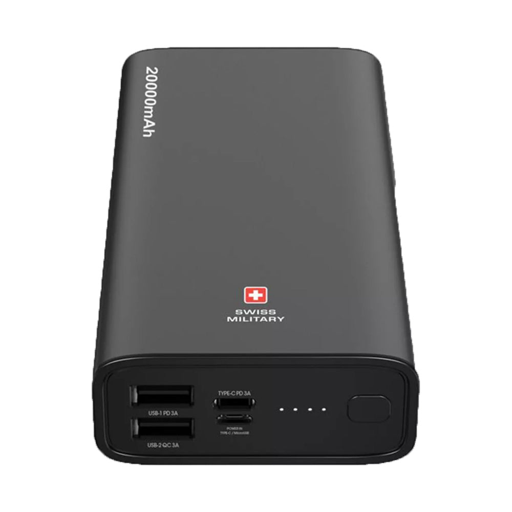 Swiss Military 20000mAh Power Bank Black