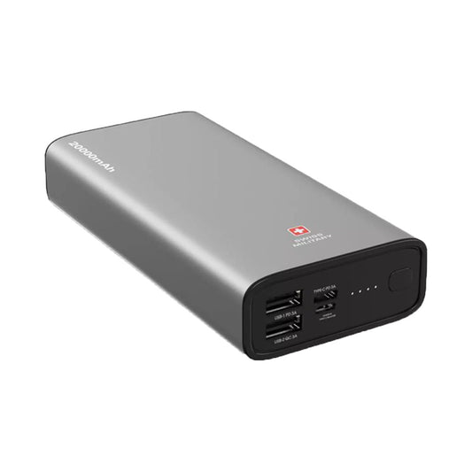 Swiss Military 20000mAh Power Bank Silver