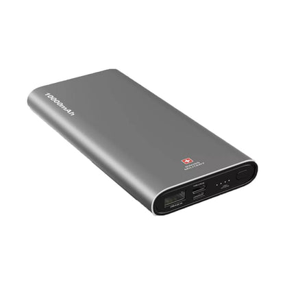 Swiss Military 10000mAh Power Bank Silver