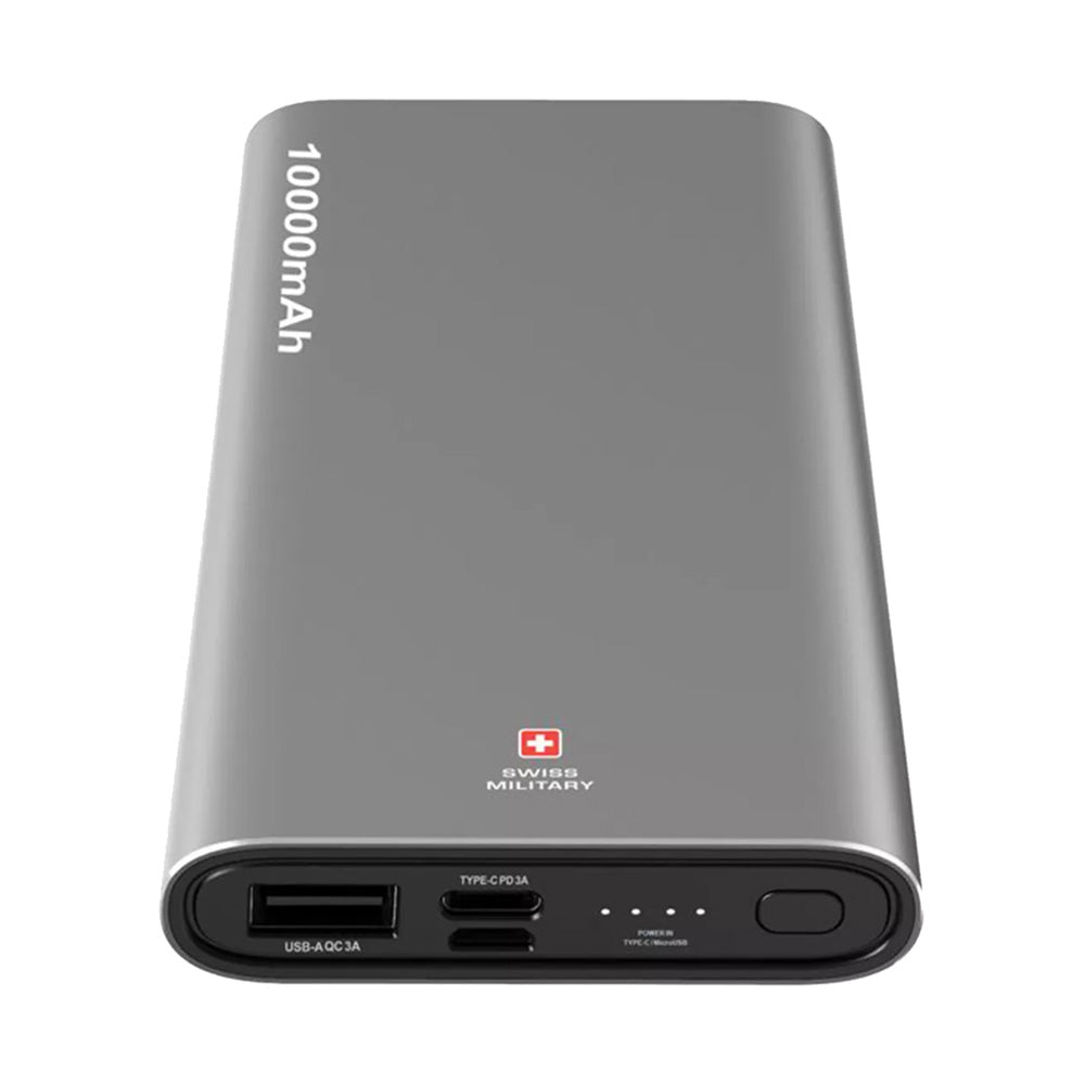 Swiss Military 10000mAh Power Bank Silver