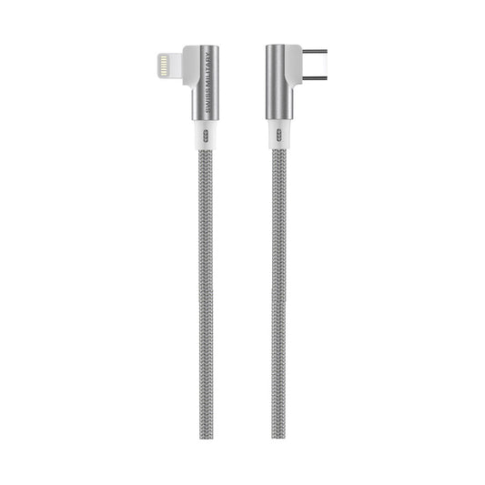 Swiss Military Braided Type-C To Lightning Data Sync and Charging Cable 2M White