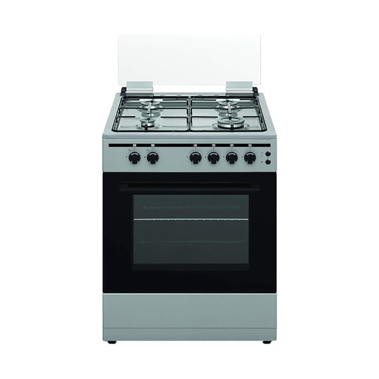 Akai  4 Burner Gas Cooker Silver CRMA-606SC