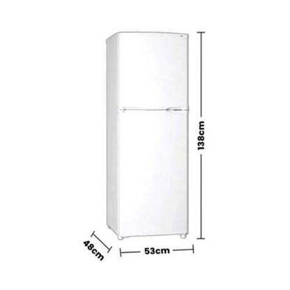 Super General Double Door Refrigerator 190L White SGR198H