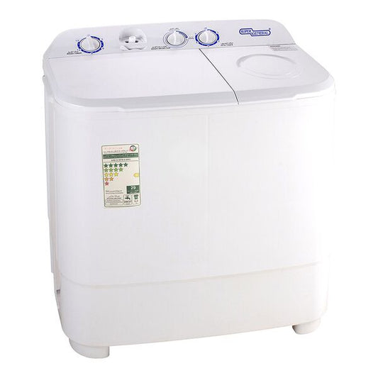 Super General Twin Tub Washing Machine 6Kg White SGW610X