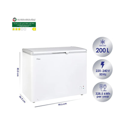 Super General Chest Freezer 240 L White SGF244H