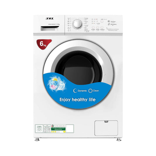 Akai Front Load Washing Machine 6Kg White WMMA-6000SWF1N