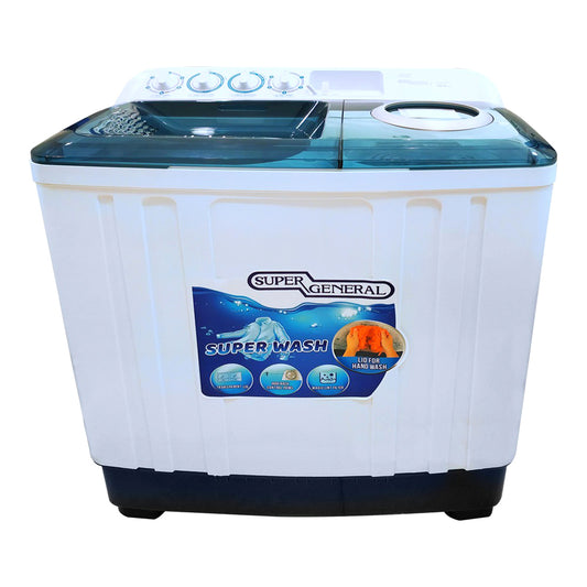 Super General Twin Tub Washing Machine 7kg White SGW75