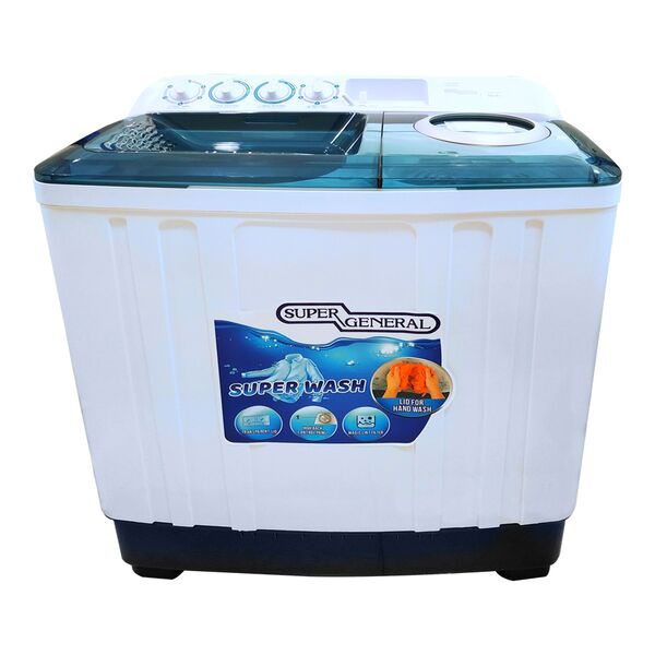 Super General Twin Tub Washing Machine 10kg White SGW105