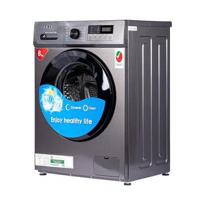 Akai Front loader Inverter Washing Machine 8Kg Black WMMA-SFL84VBS