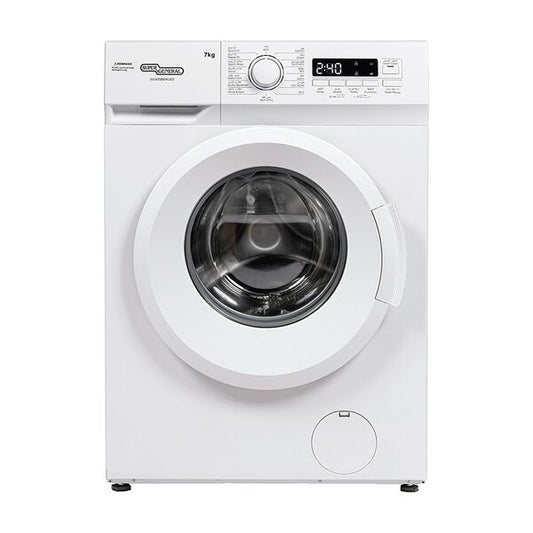 Super General Front Load Washer 7kg White SGW7250NLED